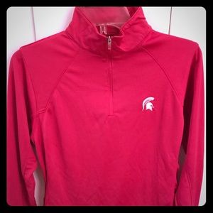 Michigan State Pink 1/4 Zip Size Medium